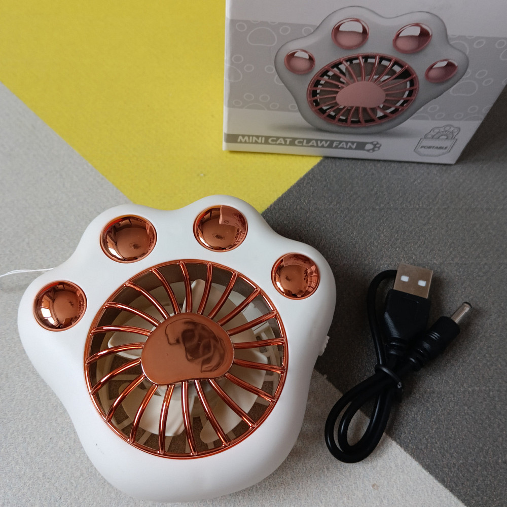 Портативный мини вентилятор белый Киев - изображение 1