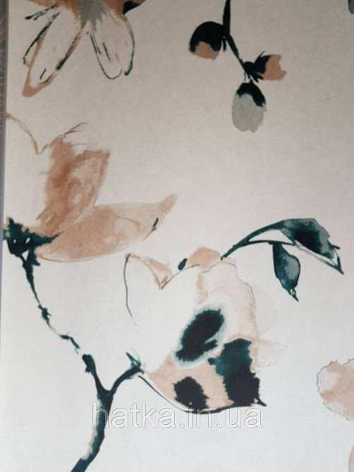 Шпалери флізелінові Khroma LAV003 LA VIE EN ROSE коричневі гілки зелені квіти Київ - фото 3