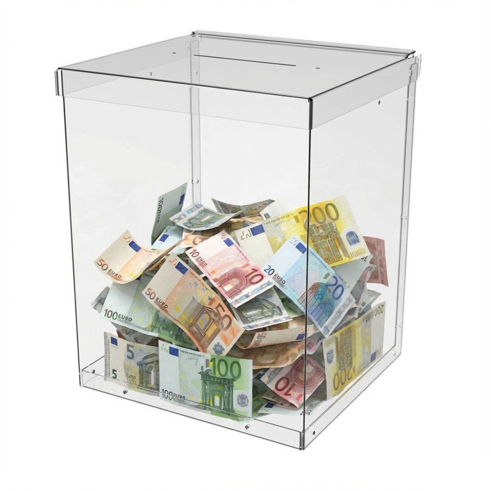 Ящик EKOSTAR без замка для пожертвований и сбора денег 200x180x250. Объем 9 литров Киев - изображение 1