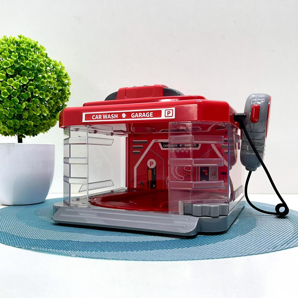 Набір Пожежний автомийка металопластикова машинка підсвічування парогенератор звуки рухомі елементи мікрофон Червоний (CLM 886) Чернигов - изображение 4