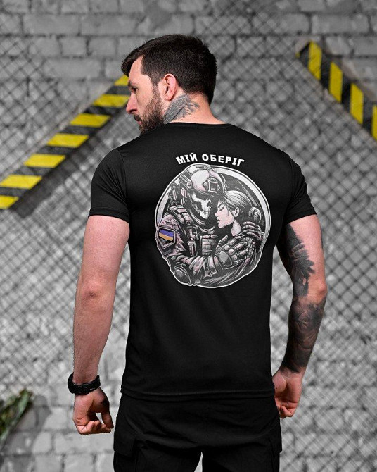 Тактична потовідвідна футболка обериг black ДЛ7238 Одеса - фото 1