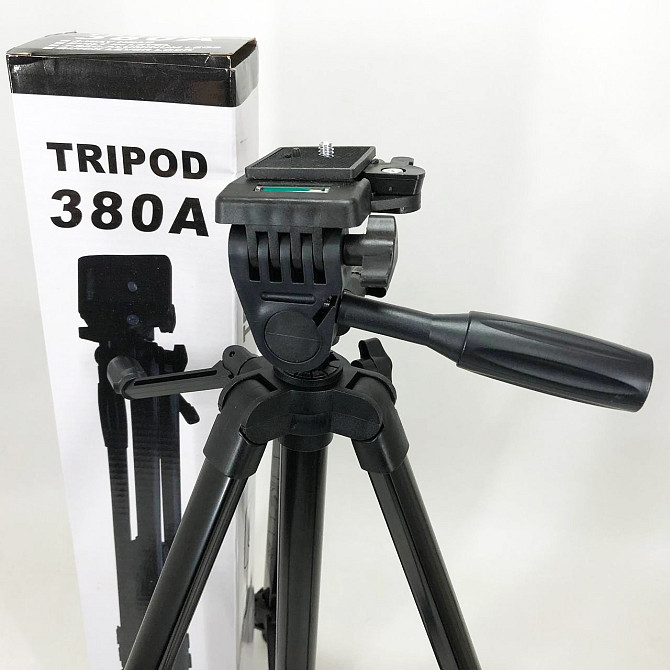 Штатив для блоггера TriPod 380A 0.50-1.35м, Штатив с устойчивой конструкцией для студии HX-19 Львов - изображение 7