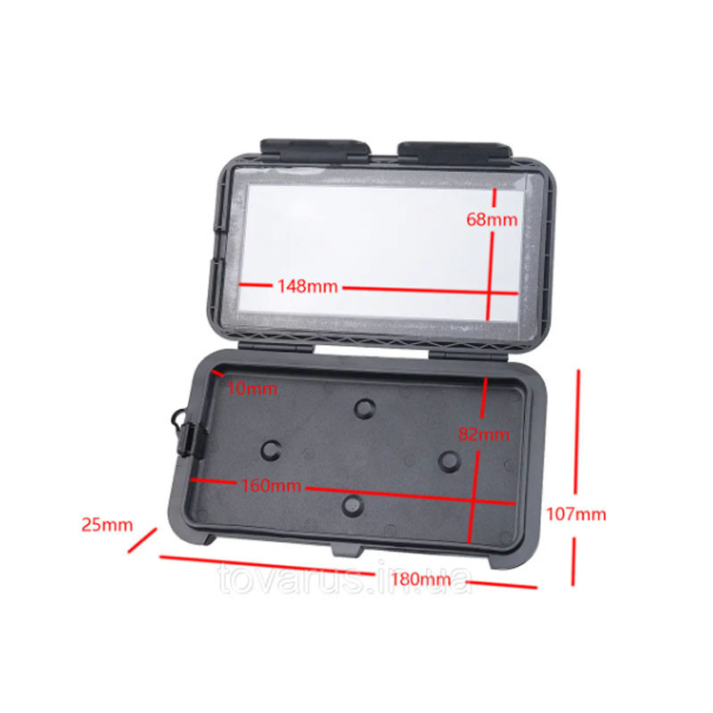 Водонепроницаемый мотоциклетный велосипедный держатель телефона SJJ-014 Feel Fit черный Бровары - изображение 3