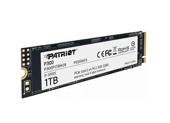 Накопичувач SSD 1TB Patriot P300 M.2 2280 PCIe 3.0 x4 NVMe TLC (P300P1TBM28) M.2 2280 Харьков