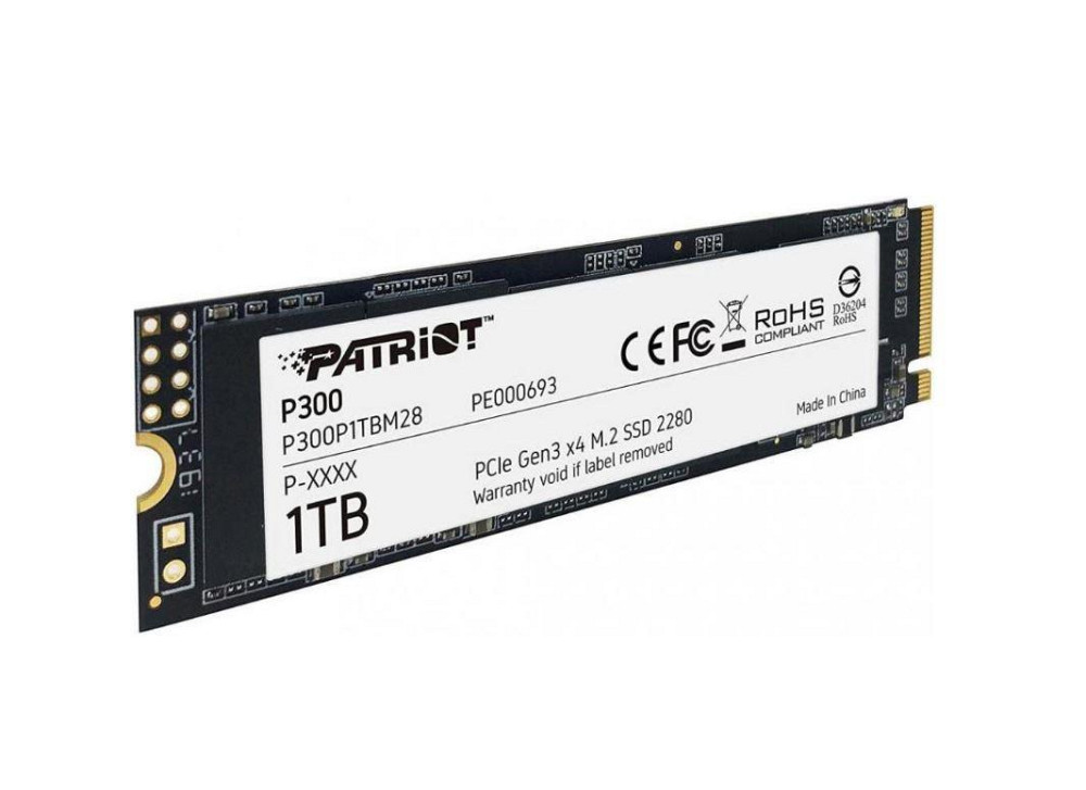 Накопичувач SSD 1TB Patriot P300 M.2 2280 PCIe 3.0 x4 NVMe TLC (P300P1TBM28) M.2 2280 Харьков - изображение 3