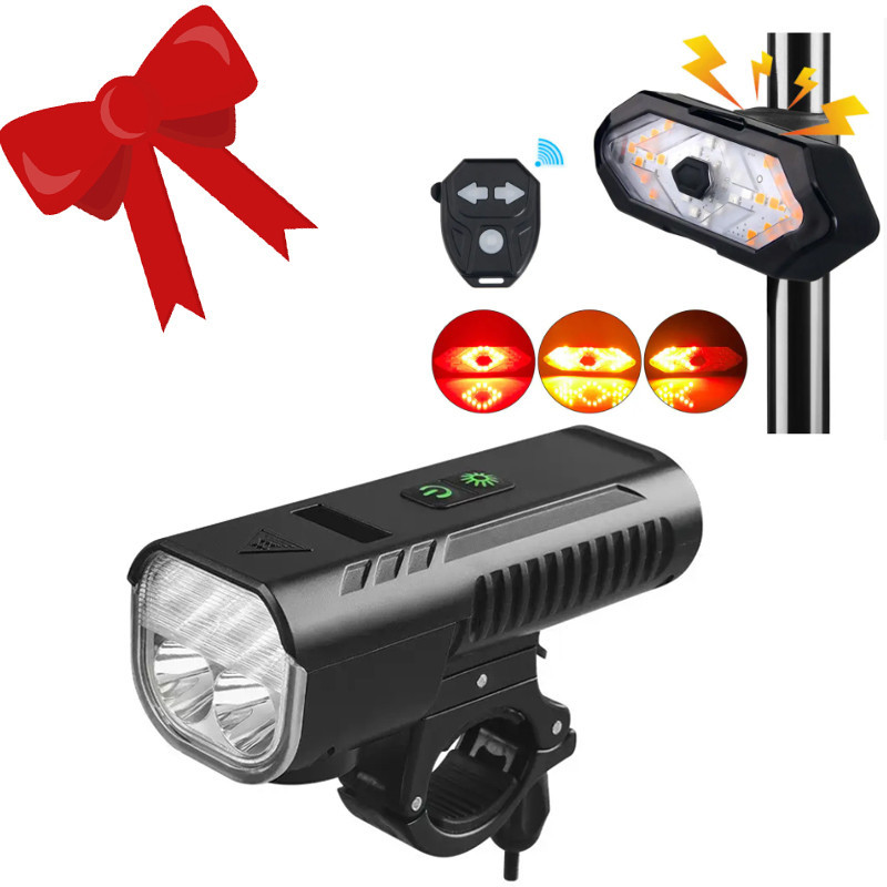 Подарочный набор для велосипедиста (Задний стоп с поворотниками и велофара с сигналом) Бровары - изображение 1