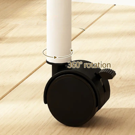 Вешалка для одежды штанов и юбок на 22 пары напольная,на колесах передвижная с полкой для обуви белая Каменец-Подольский