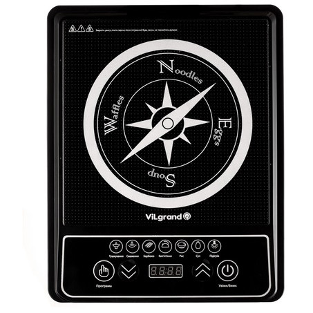 Переносна електрична плита Vilgrand VHP277D 2000Вт, Переносна електрична кухонна плита RN-17 Івано-Франківськ - фото 1