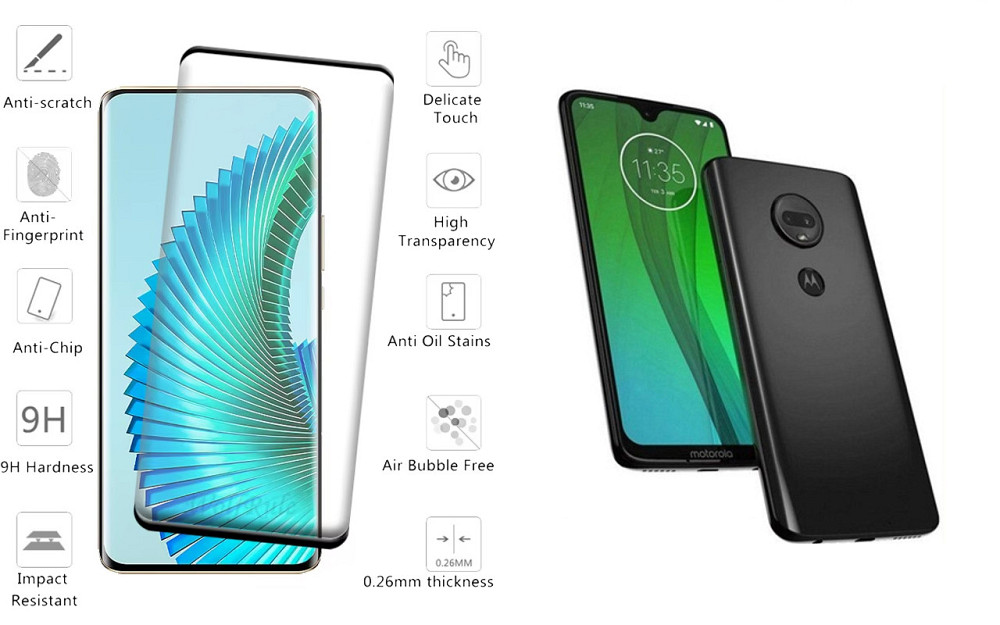 Захисне скло HyperGlass Pro для Motorola Moto G7 – максимальна чутливість та захист Київ - фото 2