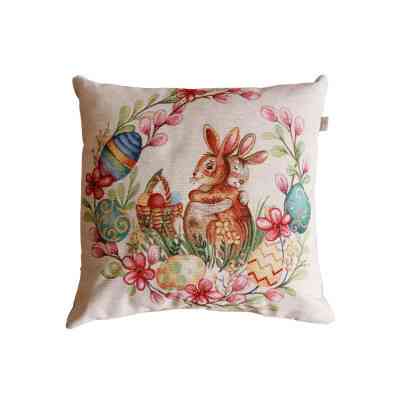 Наволочка Прованс гобеленова декоративна Зайчата в віночку Злагода 45х45 см (034254) Вінниця