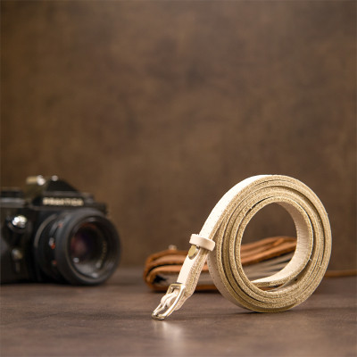 Ремень Grande Pelle Тонкий женский кожаный Бежевый (11444) Винница - изображение 8