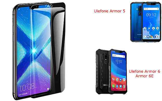 Захисне скло NeoGlass для Ulefone Armor 5, Armor 6, Armor 6E – надпрозоре та стійке Київ