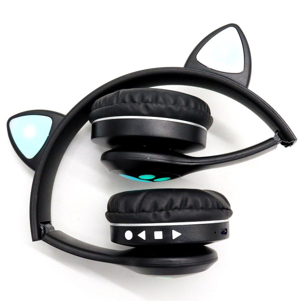 Беспроводные наушники с кошачьими ушками,VZV-23M,Черные SBR Киев - изображение 7