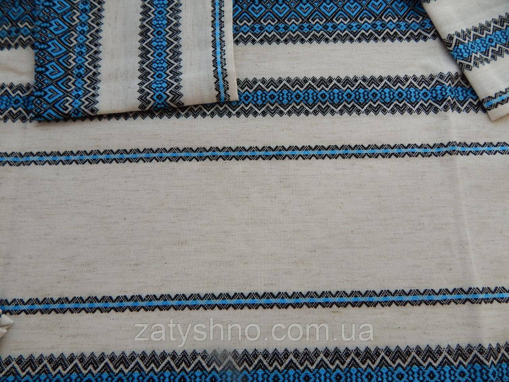 Вышитая синяя  скатерть и салфетки, машинная вышивка Киев - изображение 5