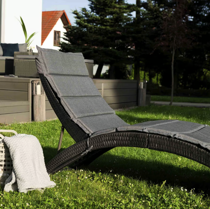 Садовий шезлонг Di Volio Ciampino чорний/графітовий Київ - фото 2