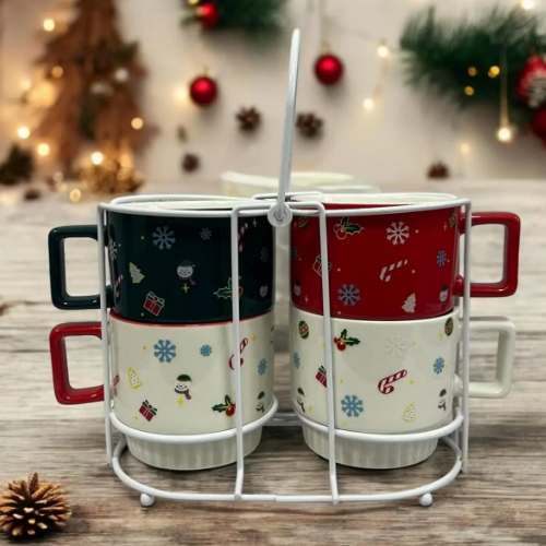 Набір чашок NY X-MAS 4шт 350мл LED Житомир