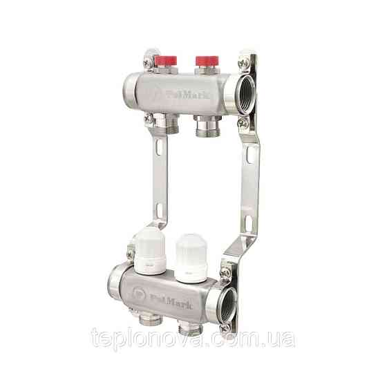 Коллектор нержавейка на 2 пары выходов  