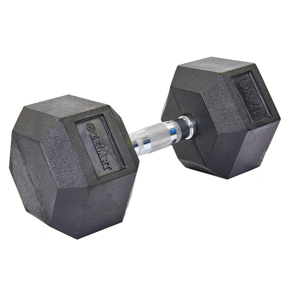 Гантель 17.5 кг цільна шестигранна гексагональна Zelart Київ - фото 2