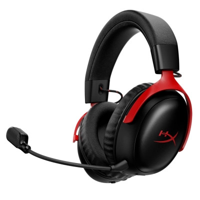 Наушники HyperX Cloud III S Wireless/USB-A/USB-C Black/Red (A59Z0AA) Винница - изображение 1