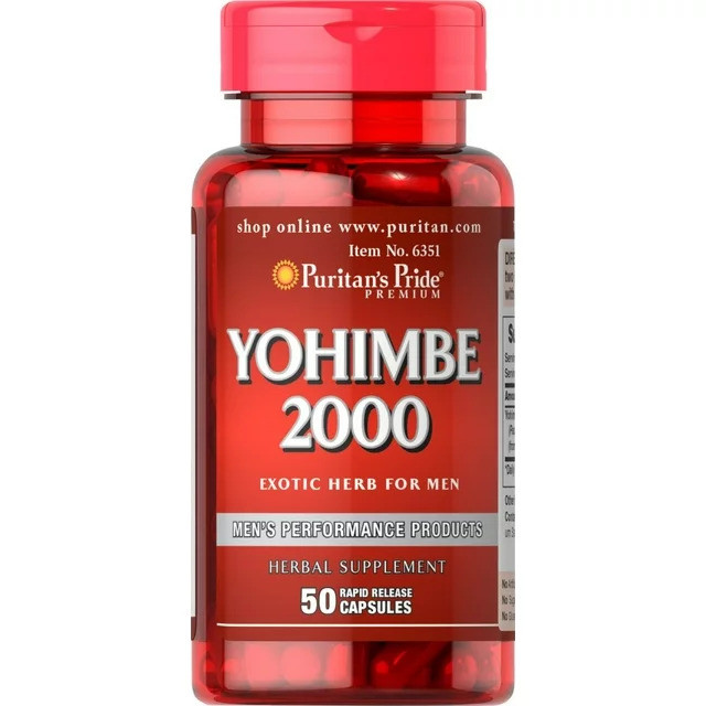 Йохімбе Puritan's Pride Yohimbe 2000 mg 50caps Луцьк - фото 1