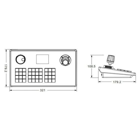 Пульт керування Speed Dome/PTZ-камерами TVT TD-K12 (77-00369) Київ