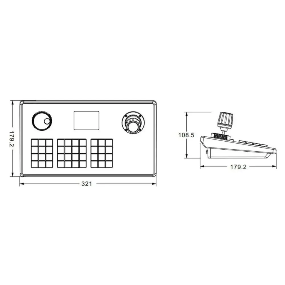 Пульт керування Speed Dome/PTZ-камерами TVT TD-K12 (77-00369) Київ - фото 3
