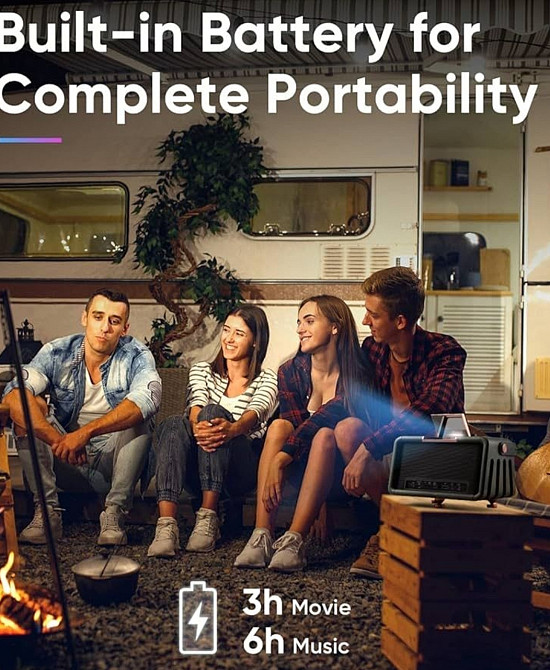 Проектор DLP NOMVDIC X300 с аккумулятором Harman Kardon Audio. Харьков - изображение 3