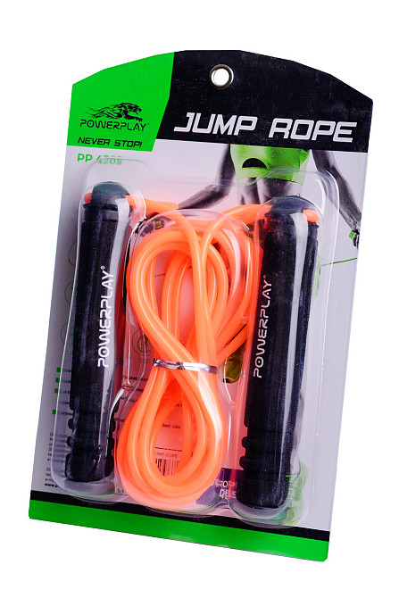 Скакалка спортивнаPowerPlay 4205 Classic Plus Jump Rope Помаранчева 2,7м Київ - фото 10
