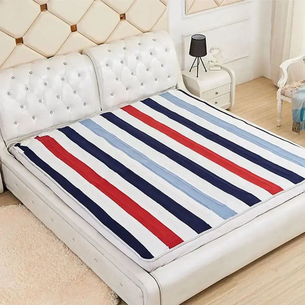 Электропростынь односпальная YASAM 160х120 см, Разноцветная полоска / Мягкая электропростыня с подогревом Киев - изображение 8