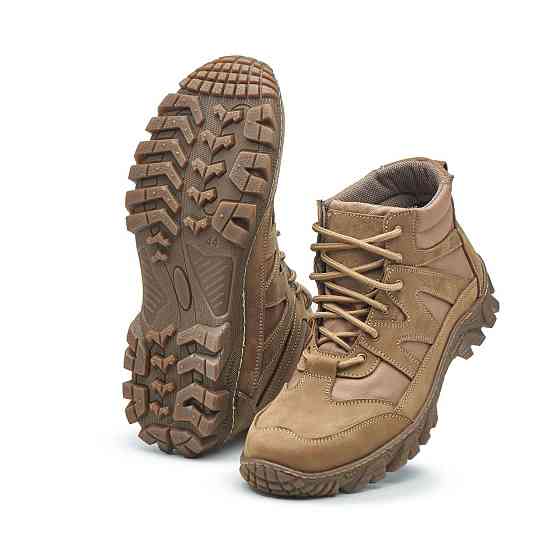 Тактические ботинки кожаные с кордурой ,прочные,прошитые .ЗСУ Койот 44 (29) Харків