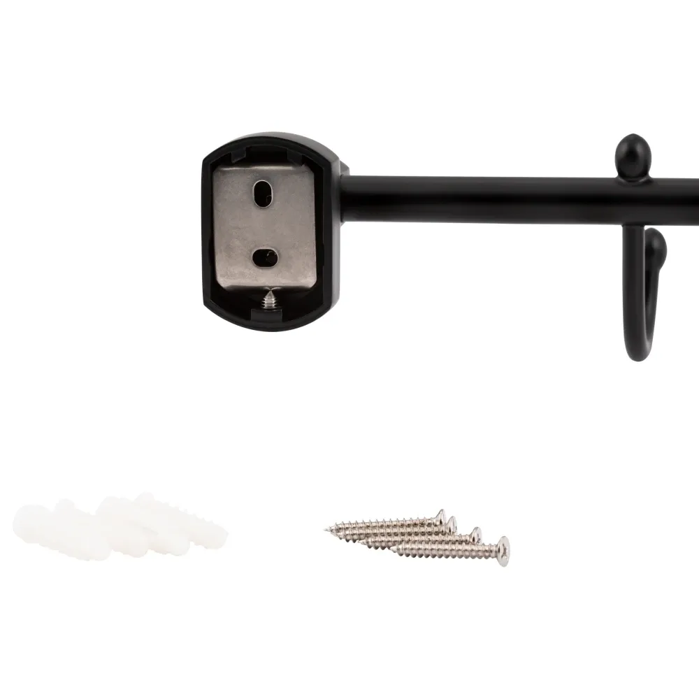 Тримач для рушника Qtap Liberty 3 гачки 365 мм QTLIBBLM1154-3 Black Київ - фото 5