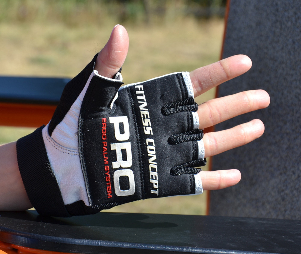 Рукавички для фітнесу Power System PS-2300 Fitness Black/White XL Луцьк - фото 5