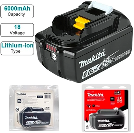 Аккумулятор BL1860B 18V/6A к электроинструменту Makita с индикацией заряда (в блистере) Винница - изображение 6