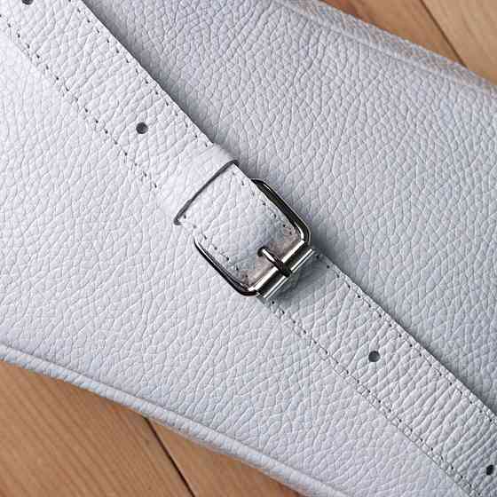 Універсальна класична сумка крос-боді з натуральної шкіри Shvigel 22840 Біла Київ