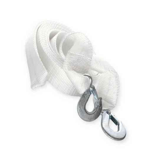 Трос лента 5 т х 5,0м х 50мм крюк/белый/кулек сила буксир. Мукачево