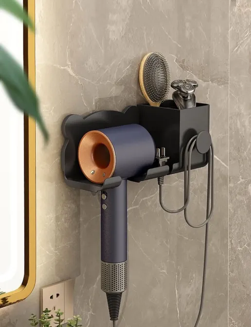 Настенный держатель полка для фена и штекера Storage Shelf Коломия - фото 1