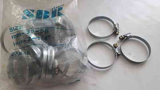 Хомут металл SBR 35-55 нержавеющий(25шт) (упаков.) Винница