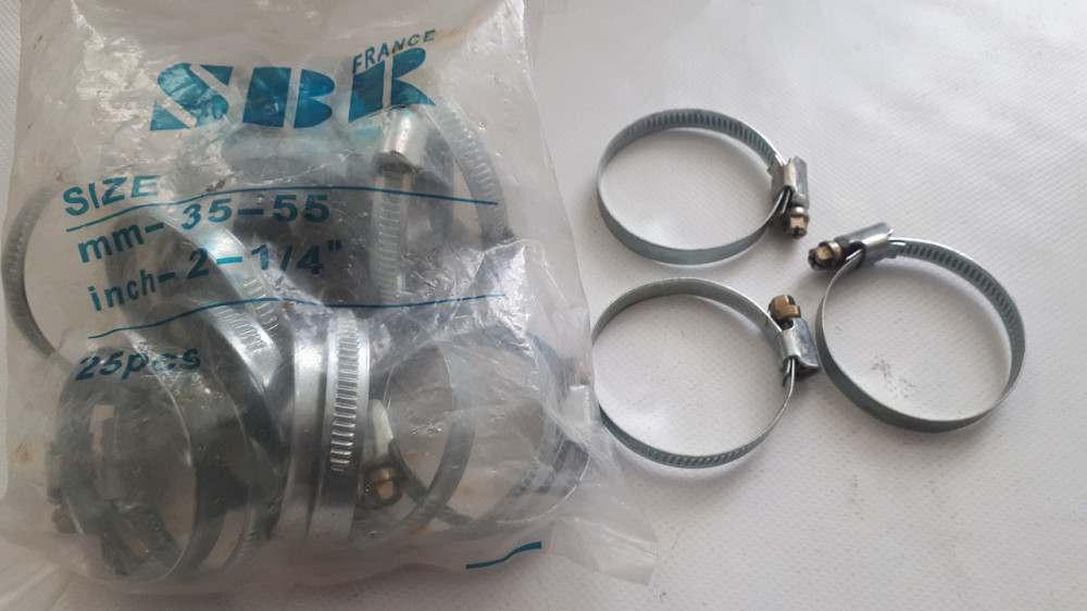 Хомут металл SBR 35-55 нержавеющий(25шт) (упаков.) Винница - изображение 1