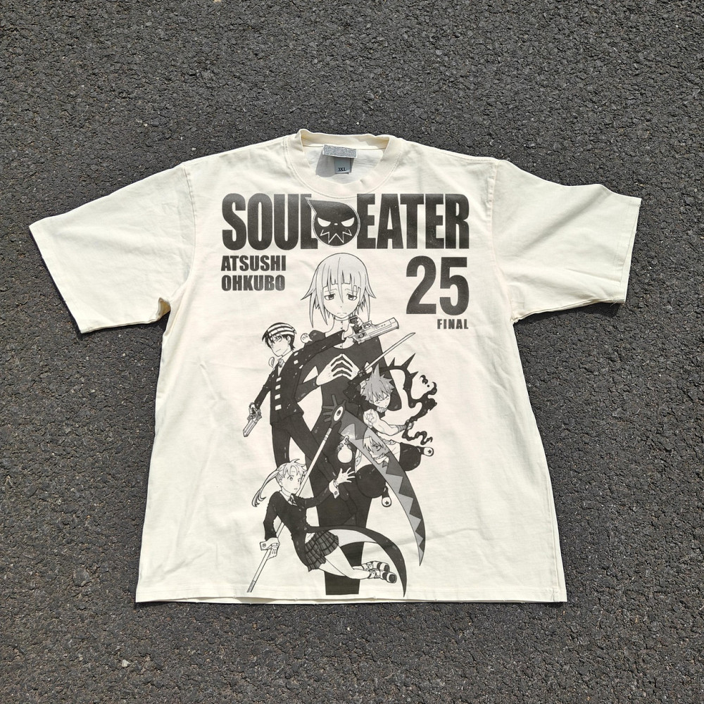 Футболка мужская с принтом аниме Аниме Соул Еатер Финал манга том 25 оверсайз (S/M/L) Черний Днепр - изображение 1