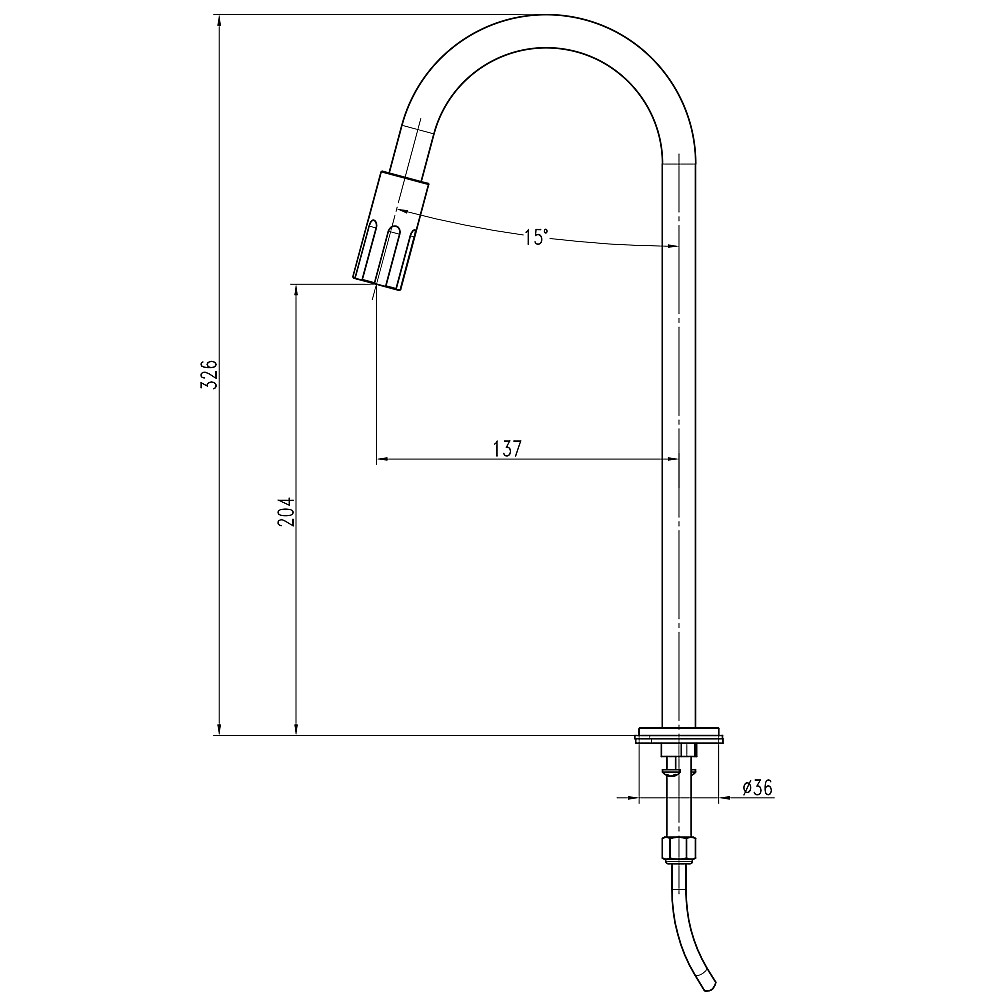 Кран для зворотнього осмосу TOPAZ CORSICA TC-6801-L26-B Тернопіль - фото 7