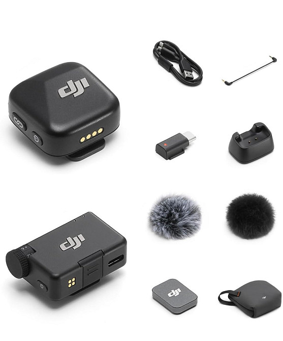 Бездротовий мікрофон DJI Mic Mini 1 TX + 1 RX Type-C для iPhone Android Action 5 Pocket 3 Київ - фото 2