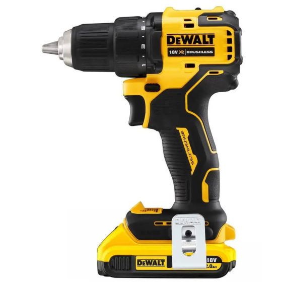 Потужний дриль-шурупокрут акумуляторний безщітковий DeWALT DCD708D1T : з АКБ 18V 2.0Ah, 65 Нм, 1650 об/хв, безщітковий, кейс Київ