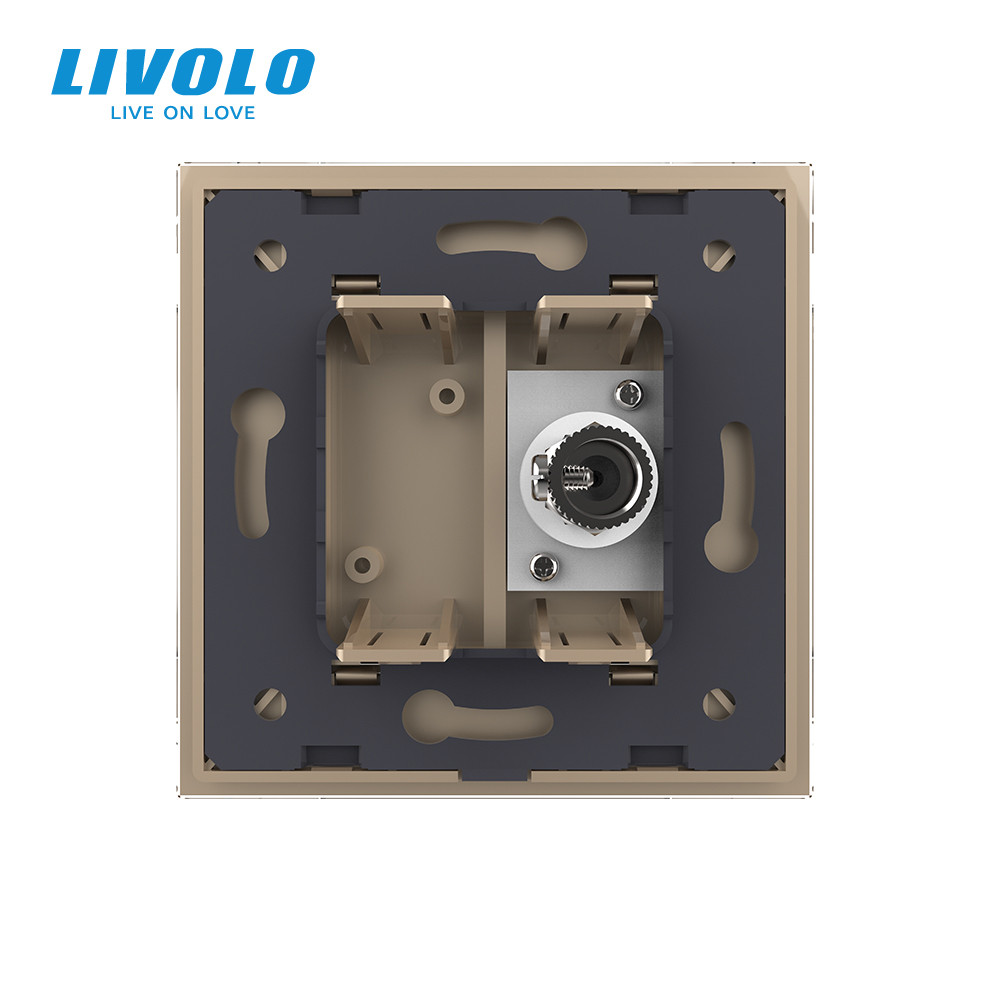 Розетка телевізійна Livolo золото скло (VL-C791V-13) Коломыя - изображение 4