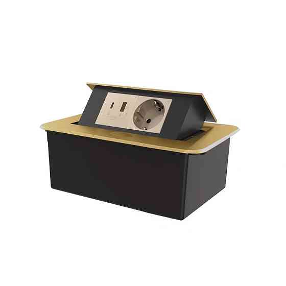 LIVOLO Меблева розетка LIVOLO золота, вбудована у стільницю, з USB-A і USB Type-C 36 Вт, висувн Коломия