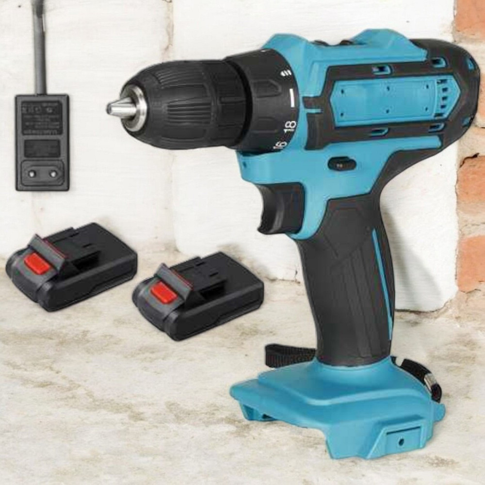 Аккумуляторный шуруповерт 24V с насадками в кейсе, реверс, 2 скорости, подсветка, модель 9499 – компактный Одесса - изображение 2