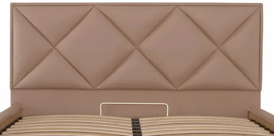 Ліжко Двоспальне Leeds Comfort 180 х 200 см Fly 2213 З підйомним механізмом та нішою для білизни Світло-коричневий Київ