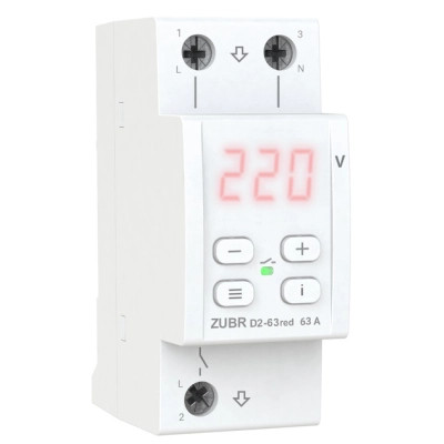Реле напруги ZUBR D2-63 red (4820120221736) Вінниця - фото 1