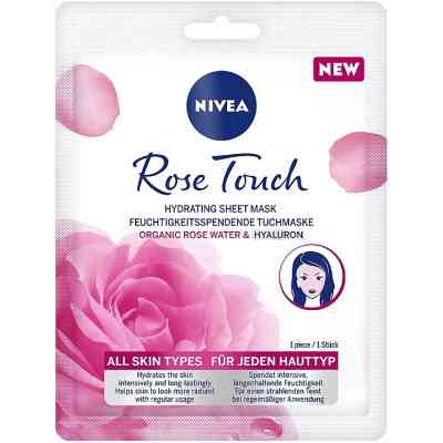 Маска для лица Nivea Rose Touch Hydrating Sheet Mask 1 шт. (9005800346854) Винница