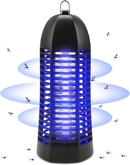 Электрическая ловушка лампа от насекомых, мух, комаров ROVLAK с УФ-лампой 6Вт, для дома и сада, уничтожитель Киев - изображение 1