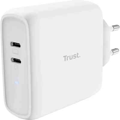 Зарядний пристрій Trust Maxo 65W 2xUSB-C PD white (25381_TRUST) Вінниця